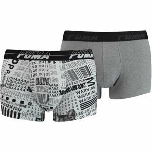 Puma ACTIVISM AOP TRUNK 2P Pánské boxerky, černá, veľkosť S