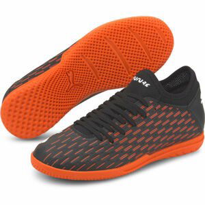 Puma FUTURE 6.4 IT JR Dětské sálovky, Černá,Oranžová,Bílá, velikost 12