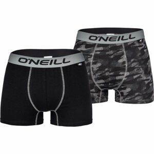 O'Neill MEN BOXER CAMOUFLAGE Pánské boxerky, Tmavě šedá,Černá, velikost M