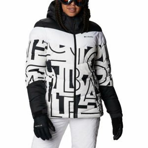 Columbia ABBOTT PEAK INSULATED JACKET Dámská zateplená lyžařská bunda, Bílá,Černá, velikost