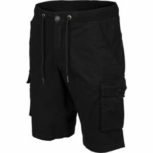 Willard ASVALD Pánské plátěné šortky, černá, velikost XXL
