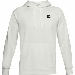 Under Armour UA RIVAL FLEECE HOODIE Pánská mikina, bílá, velikost XL