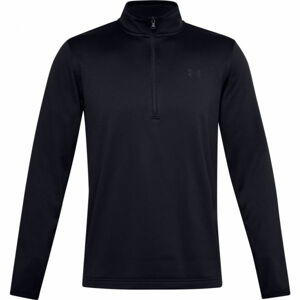 Under Armour ARMOUR FLEECE 1/2 ZIP Pánské triko s dlouhým rukávem, černá, velikost