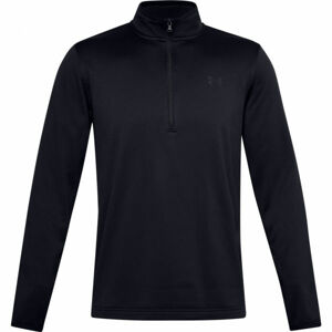 Under Armour ARMOUR FLEECE 1/2 ZIP Pánské triko s dlouhým rukávem, černá, velikost XL