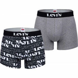 Levi's MEN LEVIS LOGO AOP BOXER BRIEF 2P  L - Pánské boxerky