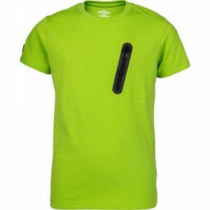 Umbro HARI Chlapecké triko s krátkým rukávem, zelená, velikost 116-122