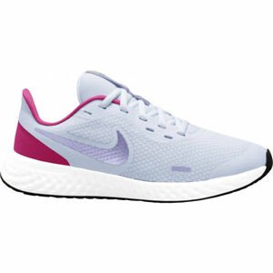 Nike REVOLUTION 5 GS Dětská běžecká obuv, šedá, velikost 40