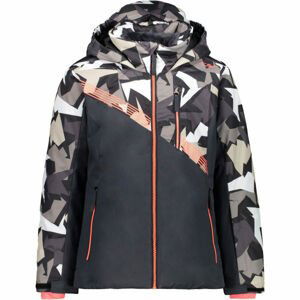 CMP KID GIRL JACKET Dívčí lyžařská bunda, tmavě šedá, veľkosť 128