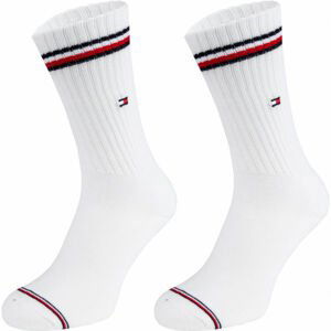 Tommy Hilfiger MEN ICONIC SOCK 2P Pánské ponožky, bílá, velikost 43/46