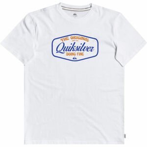 Quiksilver CUT TO NOW SS Pánské triko, Bílá,Modrá, velikost L