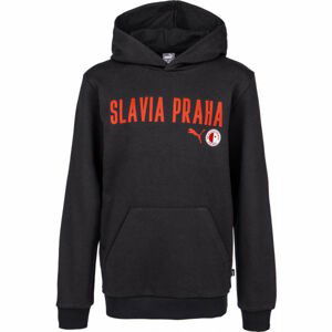 Puma SLAVIA PRAGUE GRAPHIC HOODY Pánská mikina, černá, velikost L