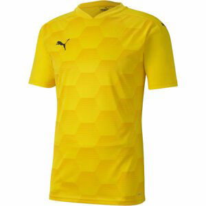 Puma TEAMFINAL 21 GRAPHIC JERSEY Pánské sportovní triko, žlutá, velikost L