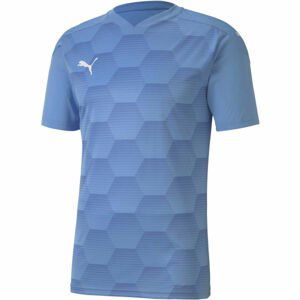 Puma TEAMFINAL 21 GRAPHIC JERSEY TEE Pánské sportovní triko, modrá, velikost