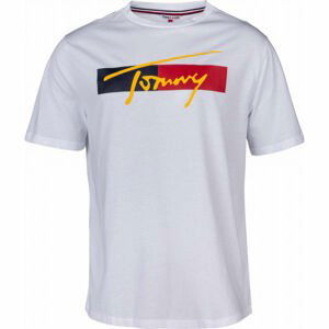 Tommy Hilfiger DROP SHOULDER TEE Pánské tričko, bílá, veľkosť M