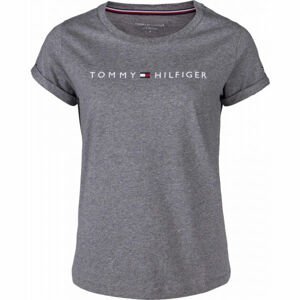 Tommy Hilfiger RN TEE SS LOGO Dámské tričko, tmavě šedá, velikost S