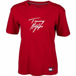 Tommy Hilfiger CN TEE SS LOGO  S - Dámské tričko