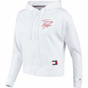 Tommy Hilfiger FZ HOODIE LWK Dámská mikina, bílá, velikost M