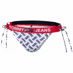 Tommy Hilfiger CHEEKY STRING SIDE TIE BIKINI Dámský spodní díl plavek, Bílá, velikost M