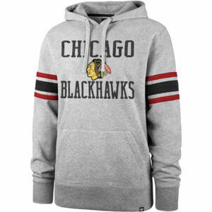 47 NHL CHICAGO BLACKHAWKS DOUBLE BLOCK SLEEVE STRIPE HOOD  M - Mikina