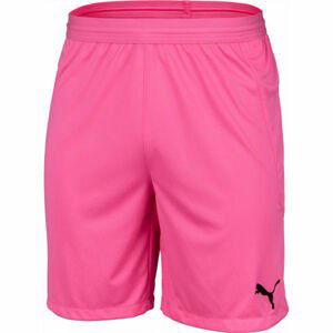 Puma TEAM FINAL 21 KNIT SHORTS Pánské kraťasy, růžová, velikost S