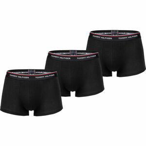 Tommy Hilfiger 3P LR TRUNK Pánské boxerky, černá, velikost M