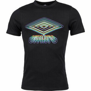 Umbro FW MULTI LARGE LOGE GRAPHIC TEE Pánské triko, Černá,Mix, velikost