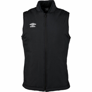 Umbro PREMIER PADDED GILET Pánská vesta, Černá,Bílá, velikost