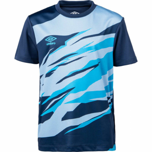 Umbro FW GRAPHIC TRAINING JERSEY JNR Dětské sportovní triko, Tmavě modrá,Mix,Tyrkysová, velikost