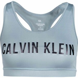 Calvin Klein MEDIUM SUPPORT BRA Dámská sportovní podprsenka, šedá, velikost XS