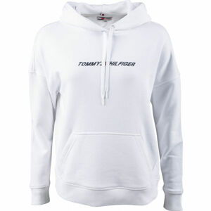 Tommy Hilfiger RELAXED GRAPHIC HOODIE LS Dámská mikina, bílá, velikost XS