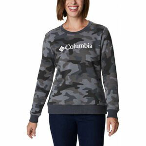 Columbia LOGO PRINTED CREW Dámská mikina, černá, velikost XS