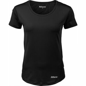 Fitforce MARATEA Dámské fitness triko, černá, velikost L