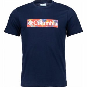 Columbia M RAPID RIDGE GRAPHIC TEE Pánské triko, Tmavě modrá,Mix, velikost M