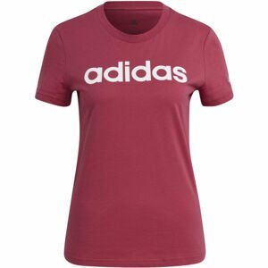 adidas LIN T Dámské tričko, Růžová,Bílá, velikost M
