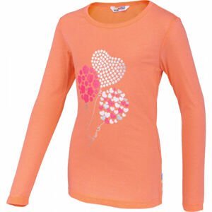 Lewro SELMA Dívčí triko, Lososová,Mix, velikost 116-122