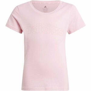 adidas LIN TEE Dívčí tričko, Růžová, velikost