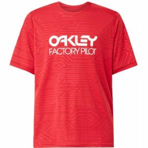 Oakley PIPELINE TRAIL TEE Dres na kolo, červená, velikost L