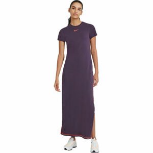 Nike NSW ICN CLSH MAXI DRESS W Dámské šaty, tmavě modrá, velikost M