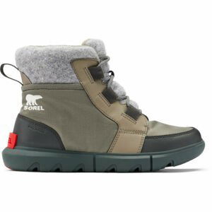 Sorel EXPLORER II CARNIVAL FELT Dámská zimní obuv, Khaki, velikost 37.5