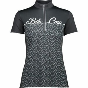 CMP WOMAN BIKE T-SHIRT Dámský cyklistický dres, tmavě šedá, velikost XL