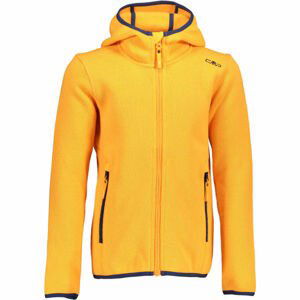 CMP KID G FIX HOOD JACKET Oranžová 128 - Dívčí mikina