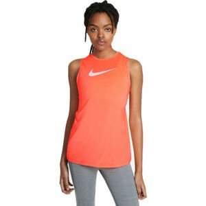 Nike NP TANK ESSNTL OPEN BCK GX W Dámské sportovní tílko, Oranžová,Bílá, velikost