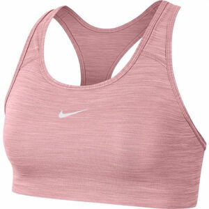 Nike SWOOSH BRA PAD Dámská sportovní podprsenka, Růžová,Bílá, velikost XS