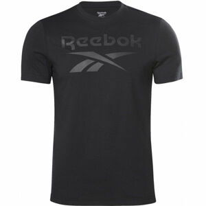 Reebok IDENTITI BIG LOGO TEE Pánské triko, Černá, velikost