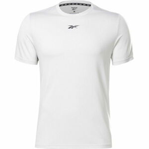 Reebok WORKOUT READY MELANGE SS TECH TEE Pánské tričko, Šedá,Černá, velikost