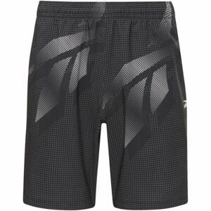 Reebok WOR AOP SHORT Pánské šortky, černá, velikost M