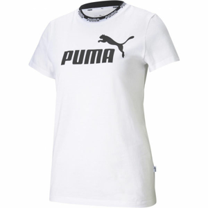 Puma AMPLIFIED GRAPHIC TEE Dámské triko, Bílá,Černá, velikost
