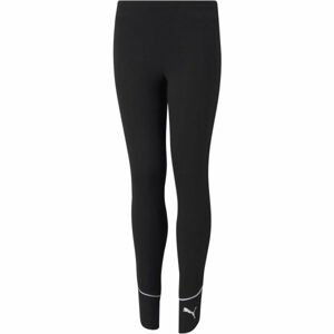 Puma ALPHA LEGGINGS Dívčí legíny, černá, velikost