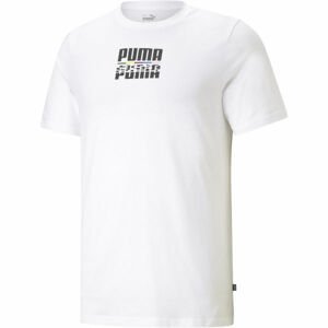 Puma CORE INTERNATINAL TEE Pánské triko, Bílá,Černá, velikost