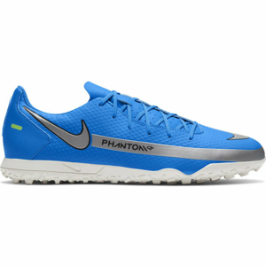 Nike PHANTOM GT CLUB TF BLU Pánské turfy, Modrá,Bílá,Šedá, velikost 7.5